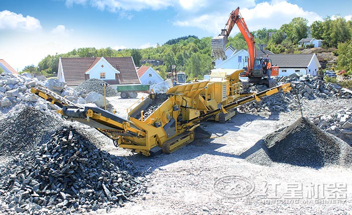 移動履帶一體式環保制砂機 移動履帶一體式環保制砂機