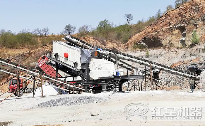 移動一體式碎沙機工作實拍 移動一體式碎沙機工作實拍