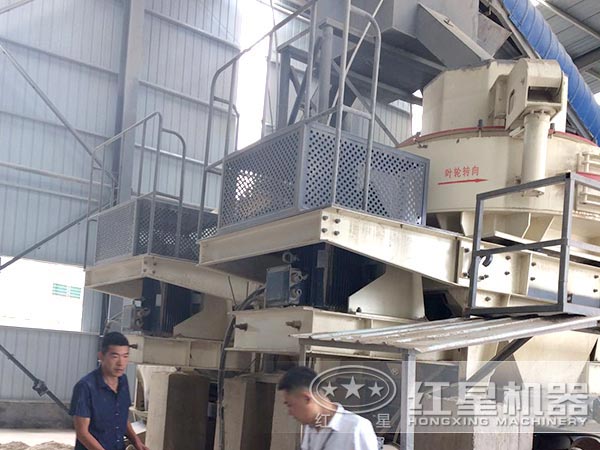 環保制砂生產現場