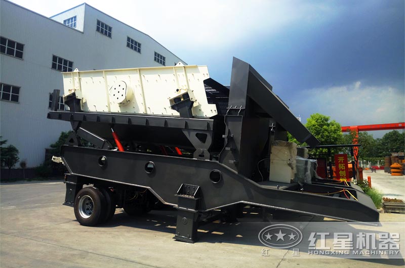 移動式泥石分離機 移動式泥石分離機