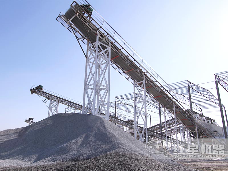 破石機生產線工作現場 破石機生產線工作現場