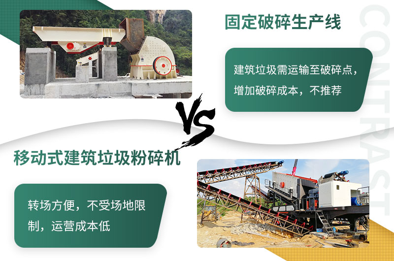 相對于建筑垃圾來講,移動式更勝一籌 相對于建筑垃圾來講,移動式更勝一籌