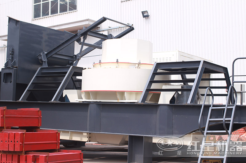 打砂機放置在移動車身機架實拍 打砂機放置在移動車身機架實拍