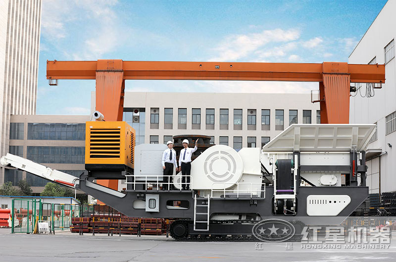 就地生產(chǎn)的新型移動破碎站整體外觀圖 就地生產(chǎn)的新型移動破碎站整體外觀圖