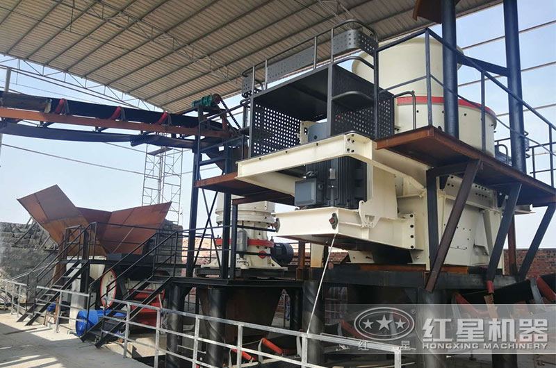 輝綠巖機制砂生產現場 輝綠巖機制砂生產現場