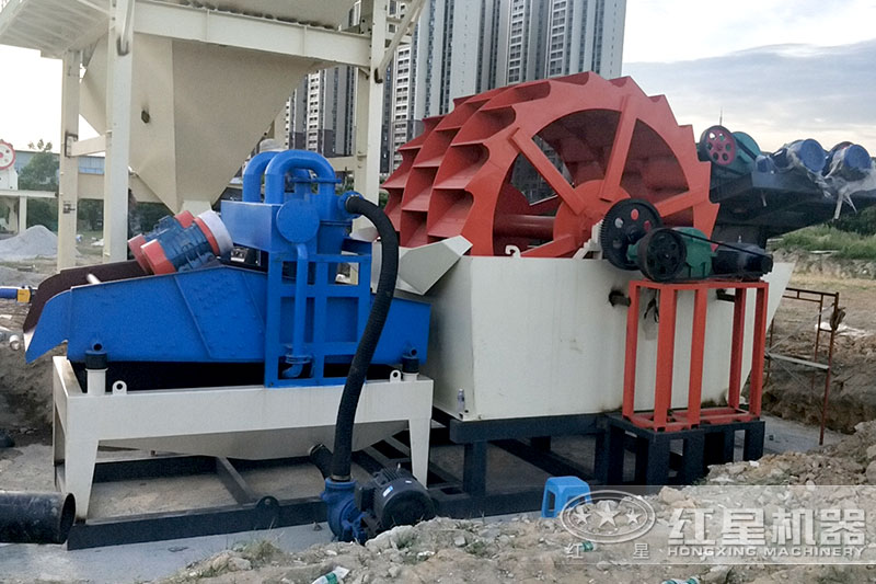 細沙回收機作業現場