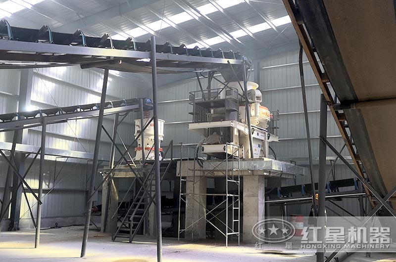 新型制砂機生產現場,節能環保 新型制砂機生產現場,節能環保