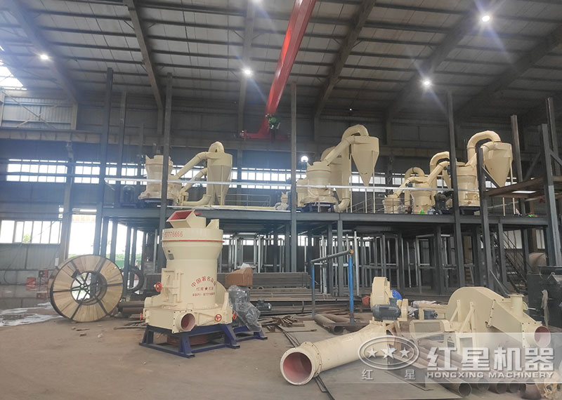 磨粉生產(chǎn)線中給料機(jī)、提升機(jī)現(xiàn)場(chǎng)安裝圖