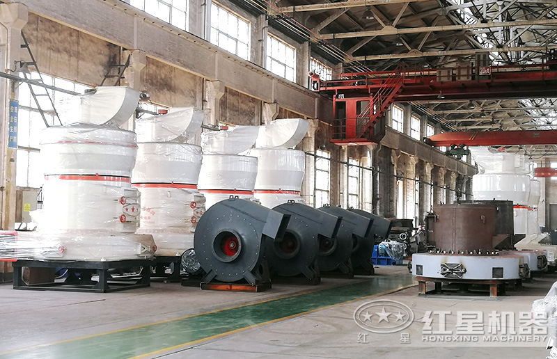 紅星機器磨粉機車間實拍，全部是自主生產