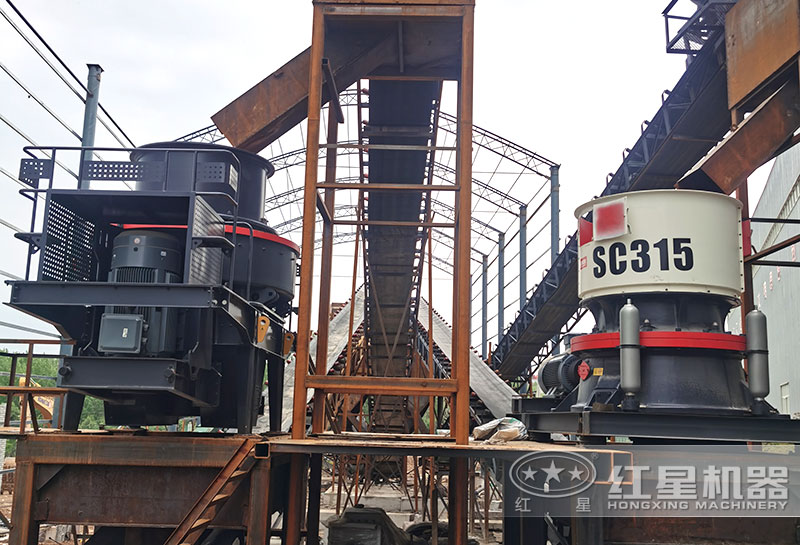 鄂破+圓錐破+制砂機 鄂破+圓錐破+制砂機