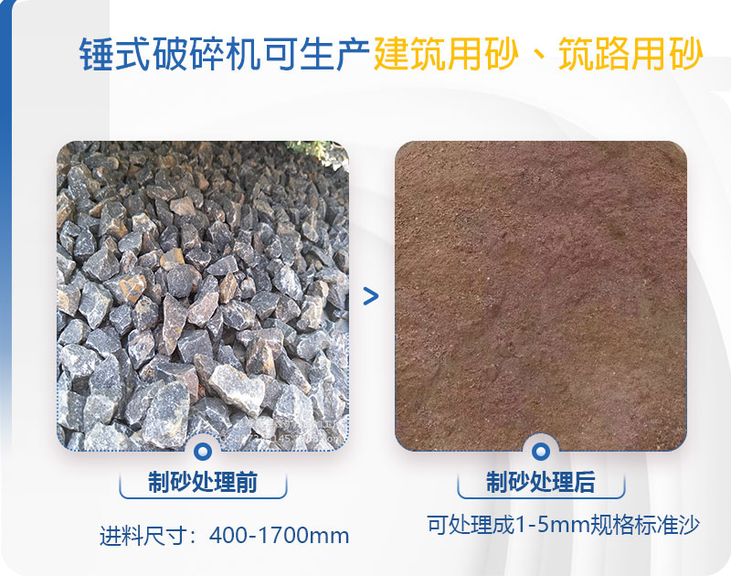 pcz1615重錘破可以制砂嗎，附現場視頻